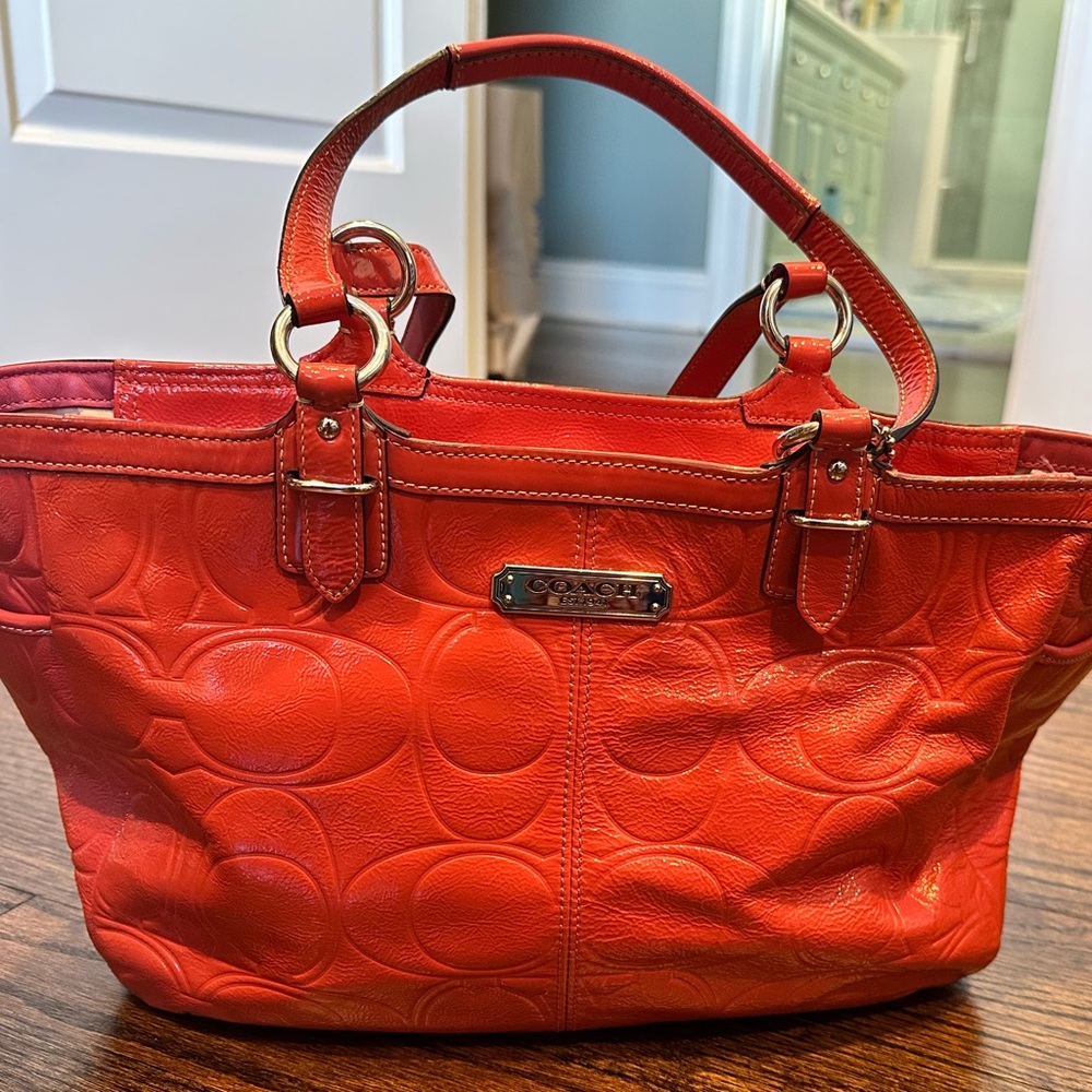 Coach PINK Leather shoulder Bag